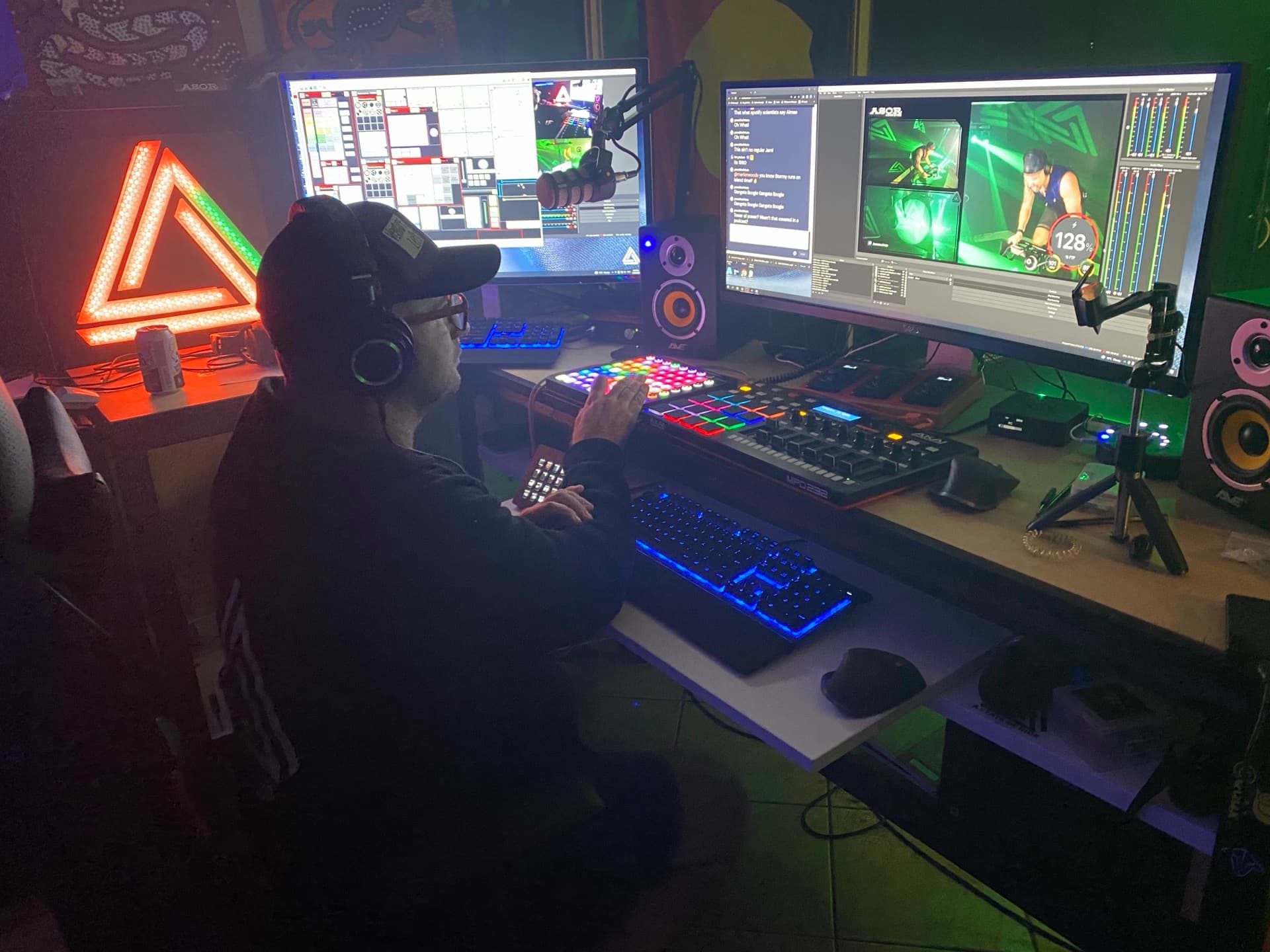 ASOR production desk - live class in session